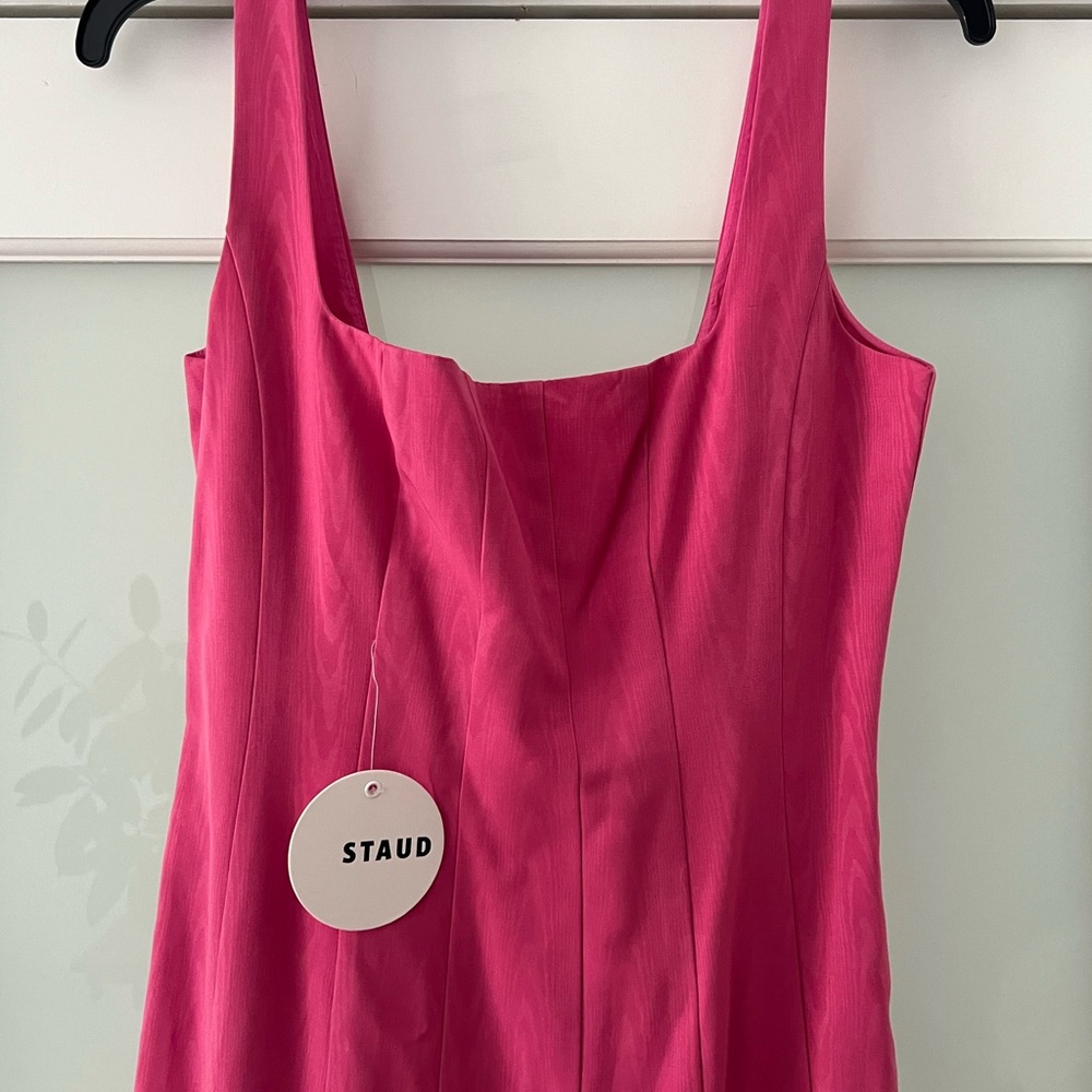 Staud Portrait Moire Maxi Dress - Picture 3 of 5
